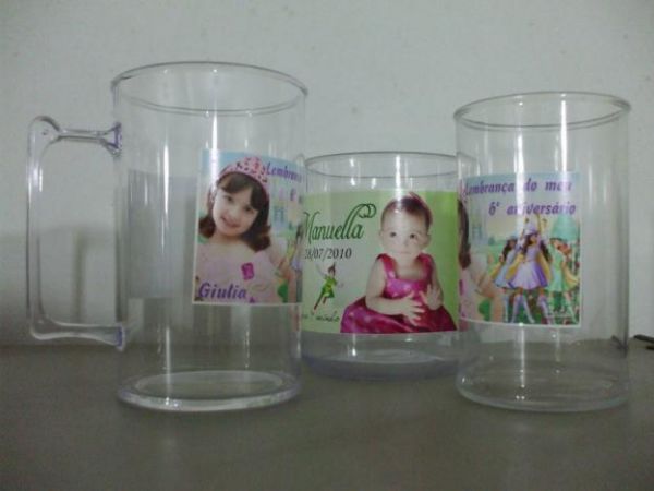 canecas acrilico lisa